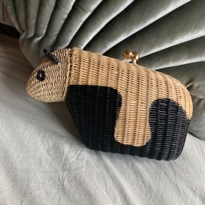 Serpui Wicker Panda bag
